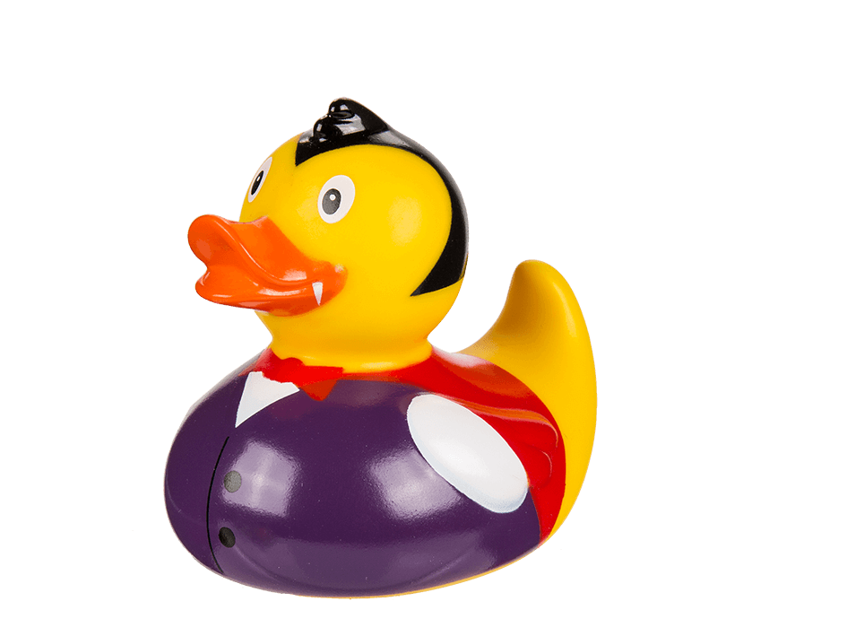 Canard De Bain Vampire - Jouet En Latex 7,5 Cm - Couineur Pour Enfants - Cadeau Fête Ou Décoration