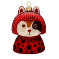 Boule de Noël Yayoi Kusameow Kusama Chat Calico