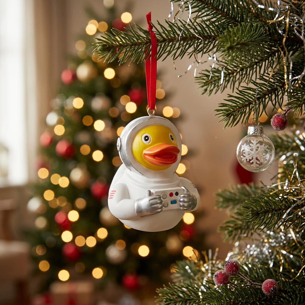 Décoration à Suspendre Canard Astronaute Yarto – ornement Duck’oration