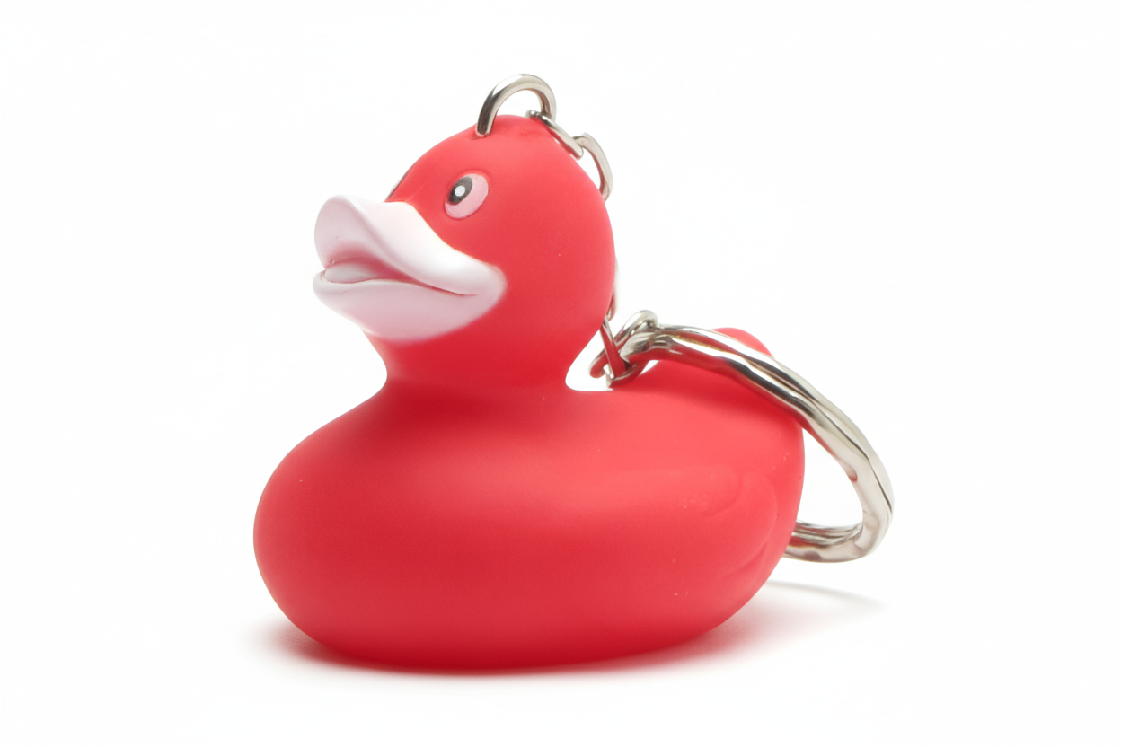 Porte-clés Canard Rouge