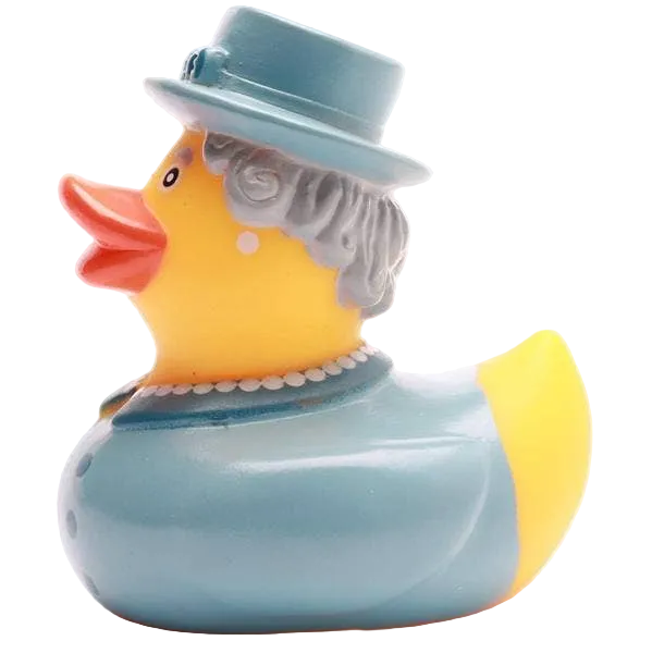 Queen Elizabeth II Duck - Blue