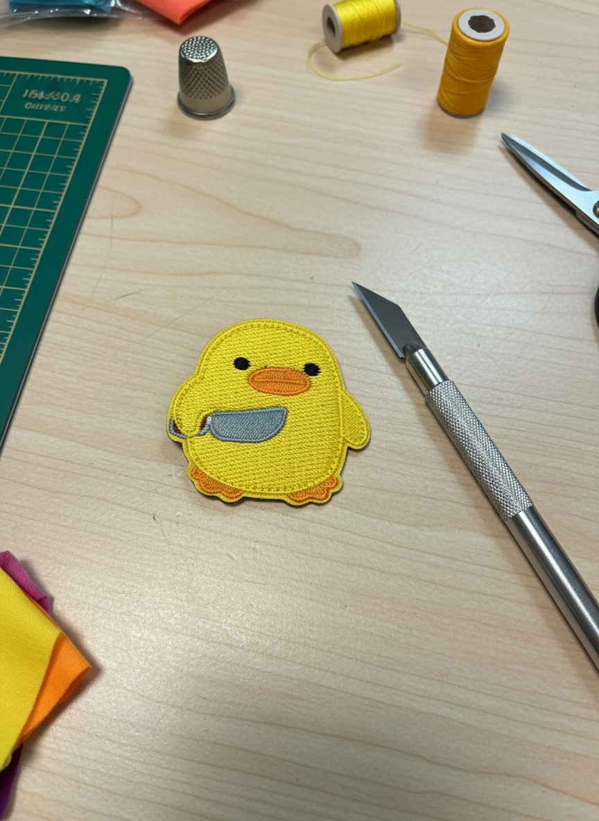 Patch Canard avec couteau à scratch