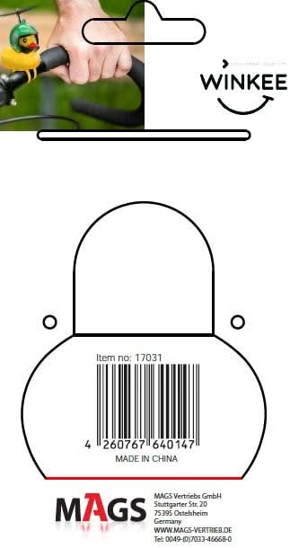 Canard couineur de vélo avec casque