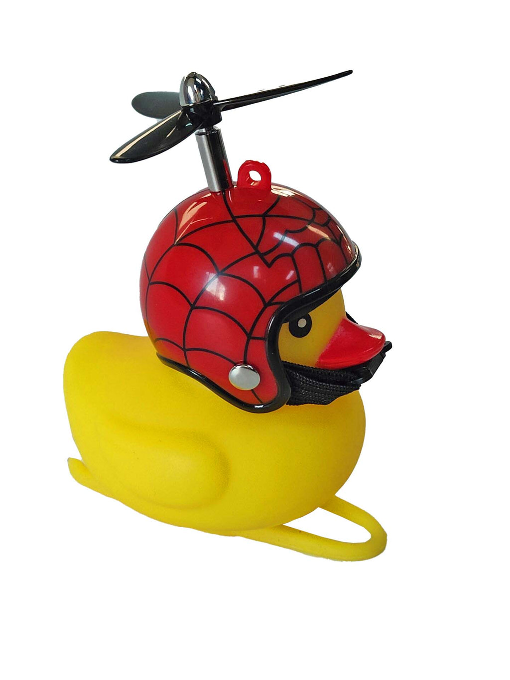 Canard couineur de vélo avec casque