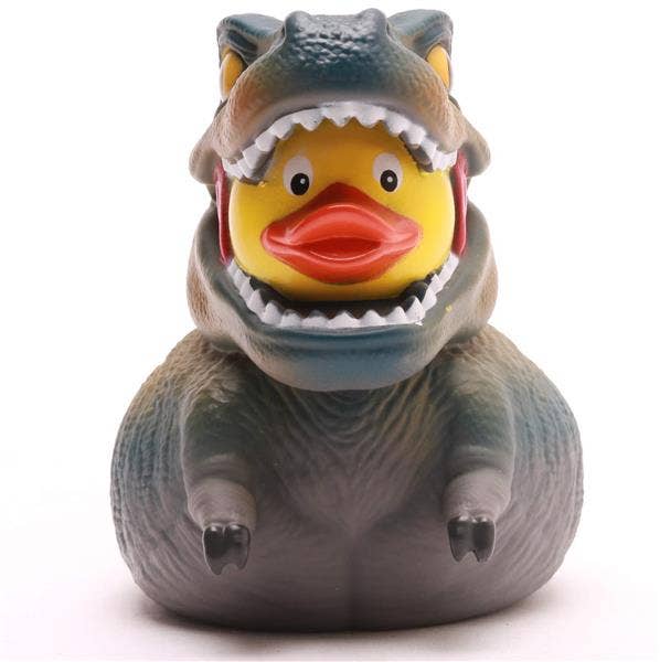 Canard de bain T-Rex XL - gris - canard en caoutchouc