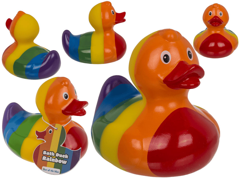 Arc-en-ciel canard couineur – env. 10 cm