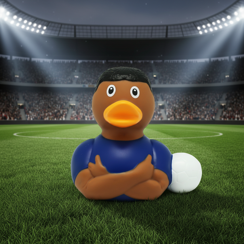 Canard Footballeur Star Bleu
