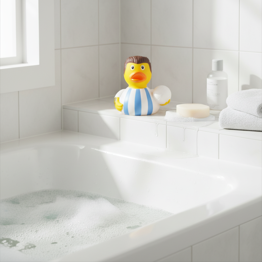 Weiße Stern-Fußball-Ente