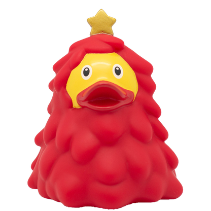 Canard Sapin de Noël Rouge