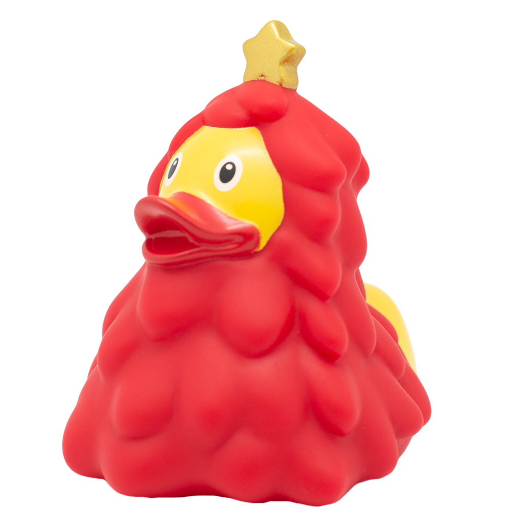 Ente Weihnachtsbaum rot