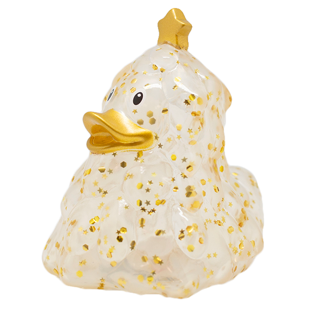 Canard Sapin de Noël Pailleté Doré – vue produit 1