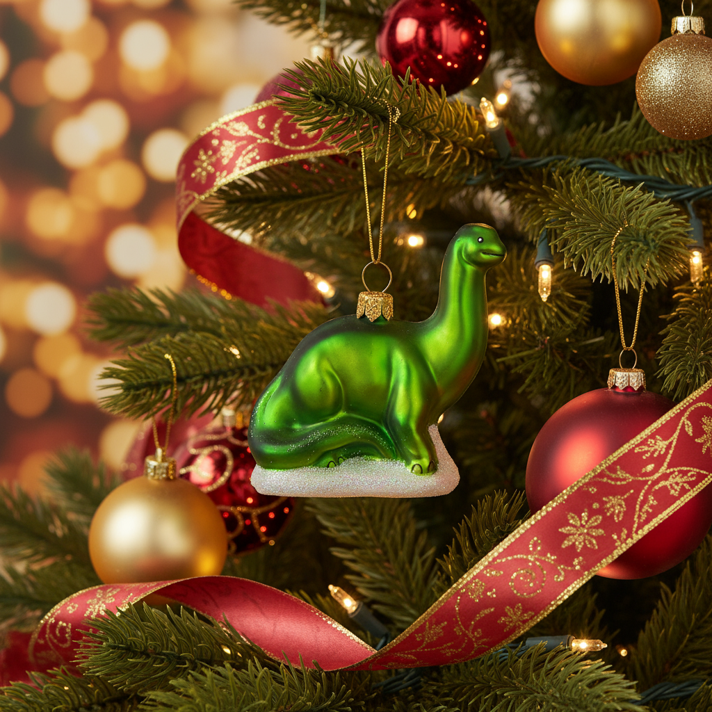 Boule de Noël Brontosaure