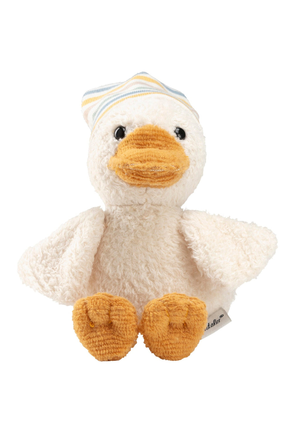 Peluche Canard Edda S avec hochet - 17 cm – vue 2