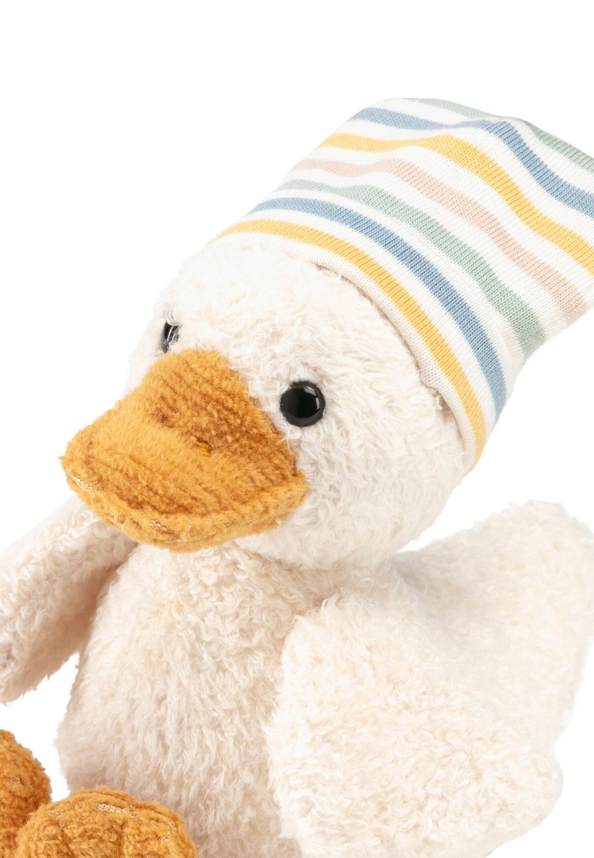Peluche Canard Edda S avec hochet - 17 cm – vue 6