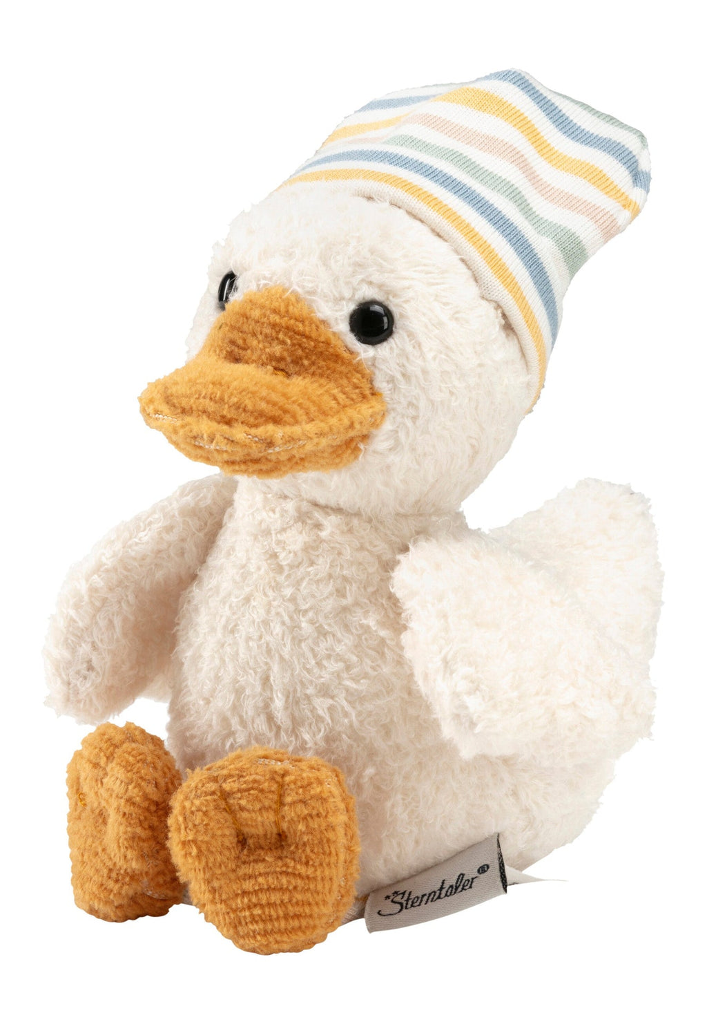 Peluche Canard Edda S avec hochet - 17 cm
