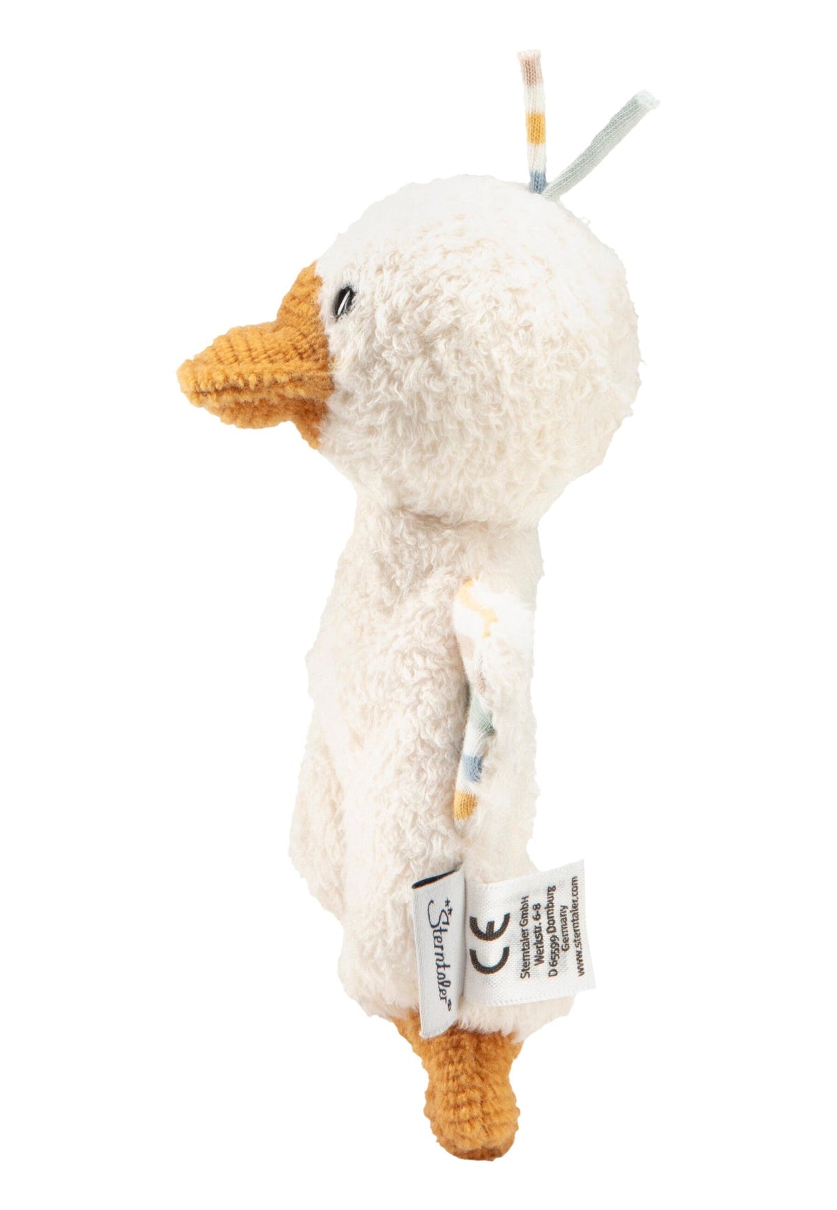 Peluche Canard Edda S avec hochet – vue 5