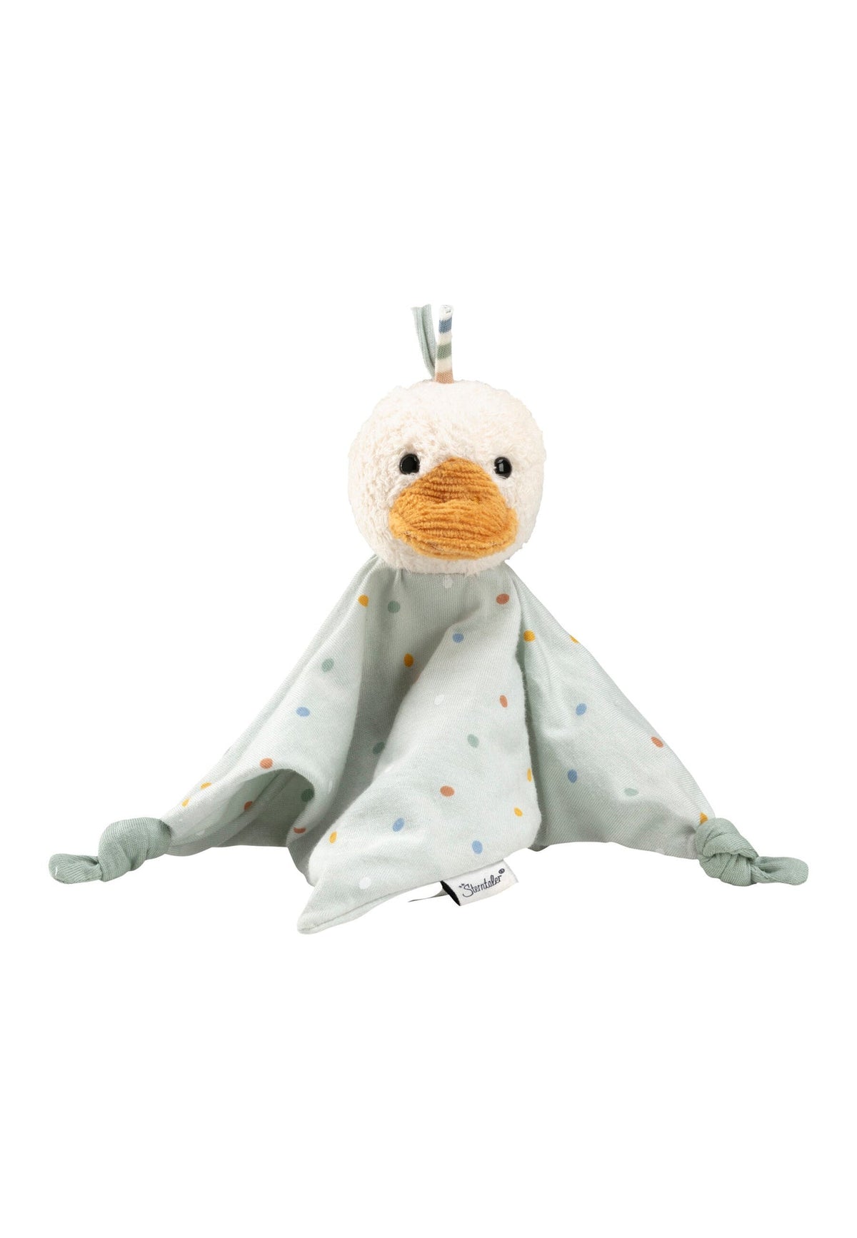 Doudou Canard Edda S avec hochet – vue 2