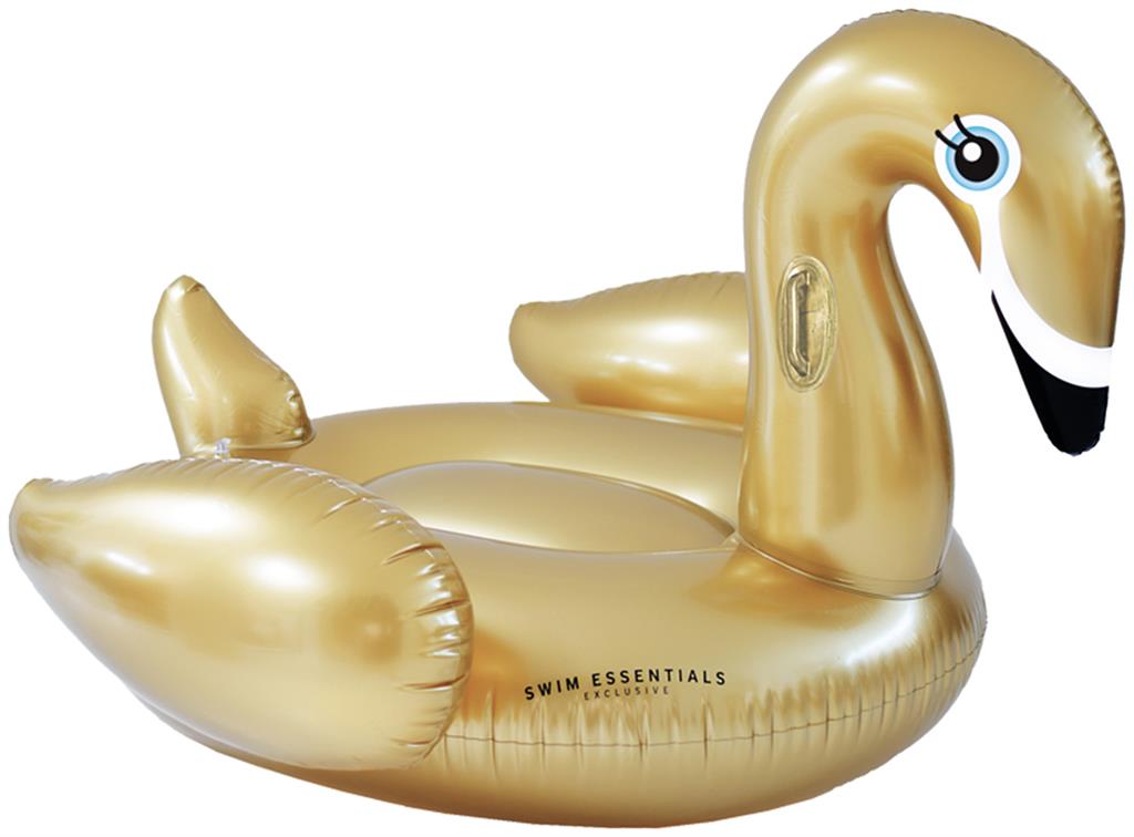 Cygne Gonflable Doré XXL