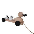 Jouets en bois à tirer - Famille Canard