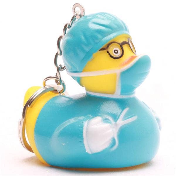 Porte-clés canard Chirurgien