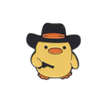 pins canard jaune cowboy