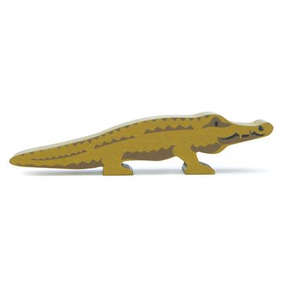 Figurine en Bois Animal De Safari - Crocodile