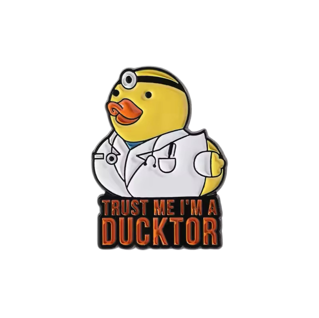 Yellow Duck Pin "Trust Me I'm Ducktor"