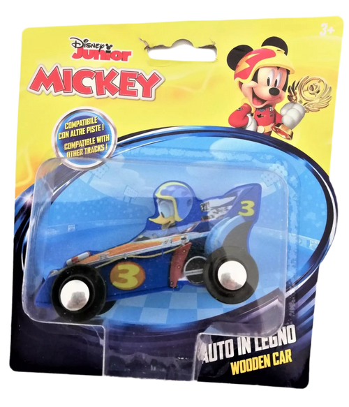 voiture en bois de course donald duck disney