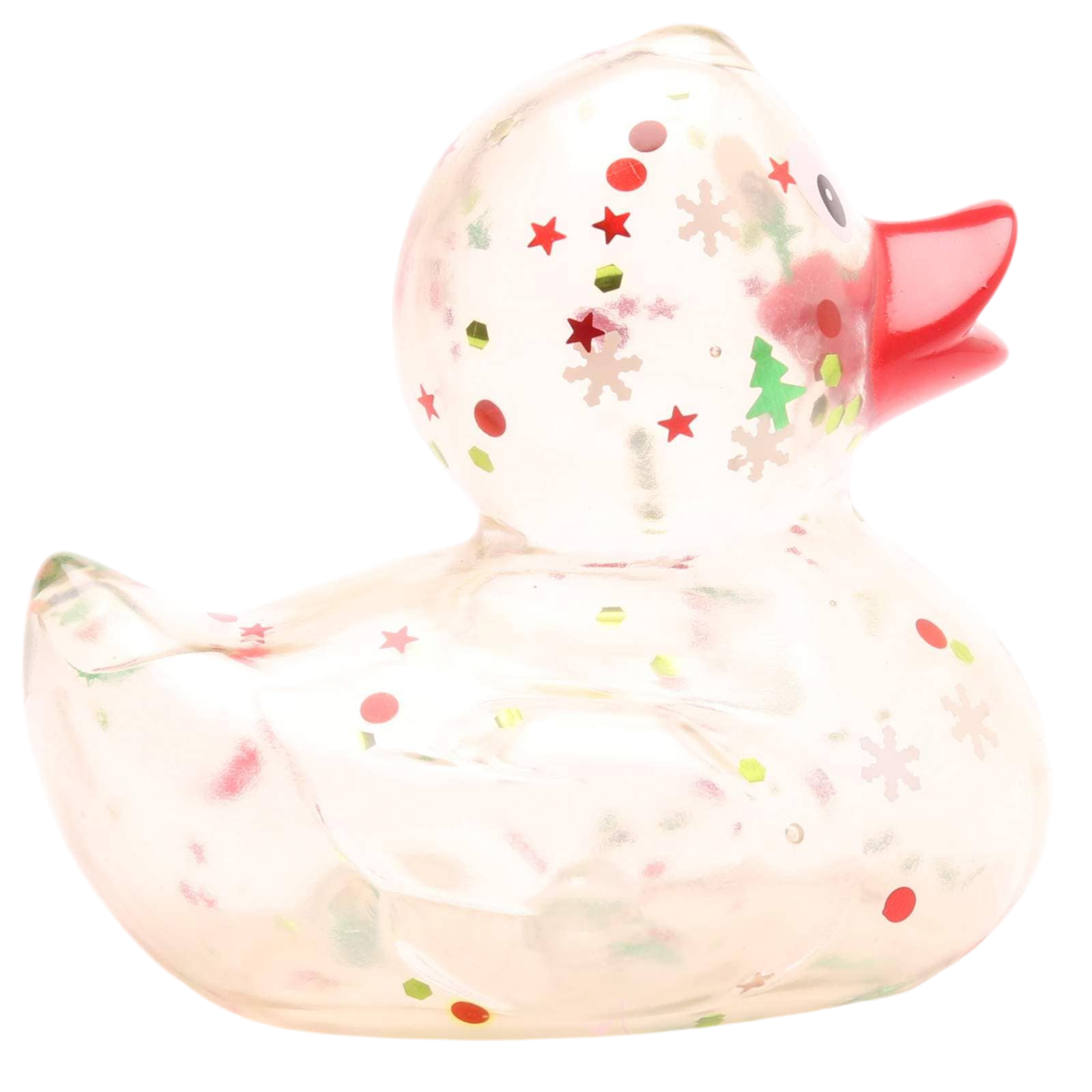 Canard Classique à paillettes de Noël Rouge
