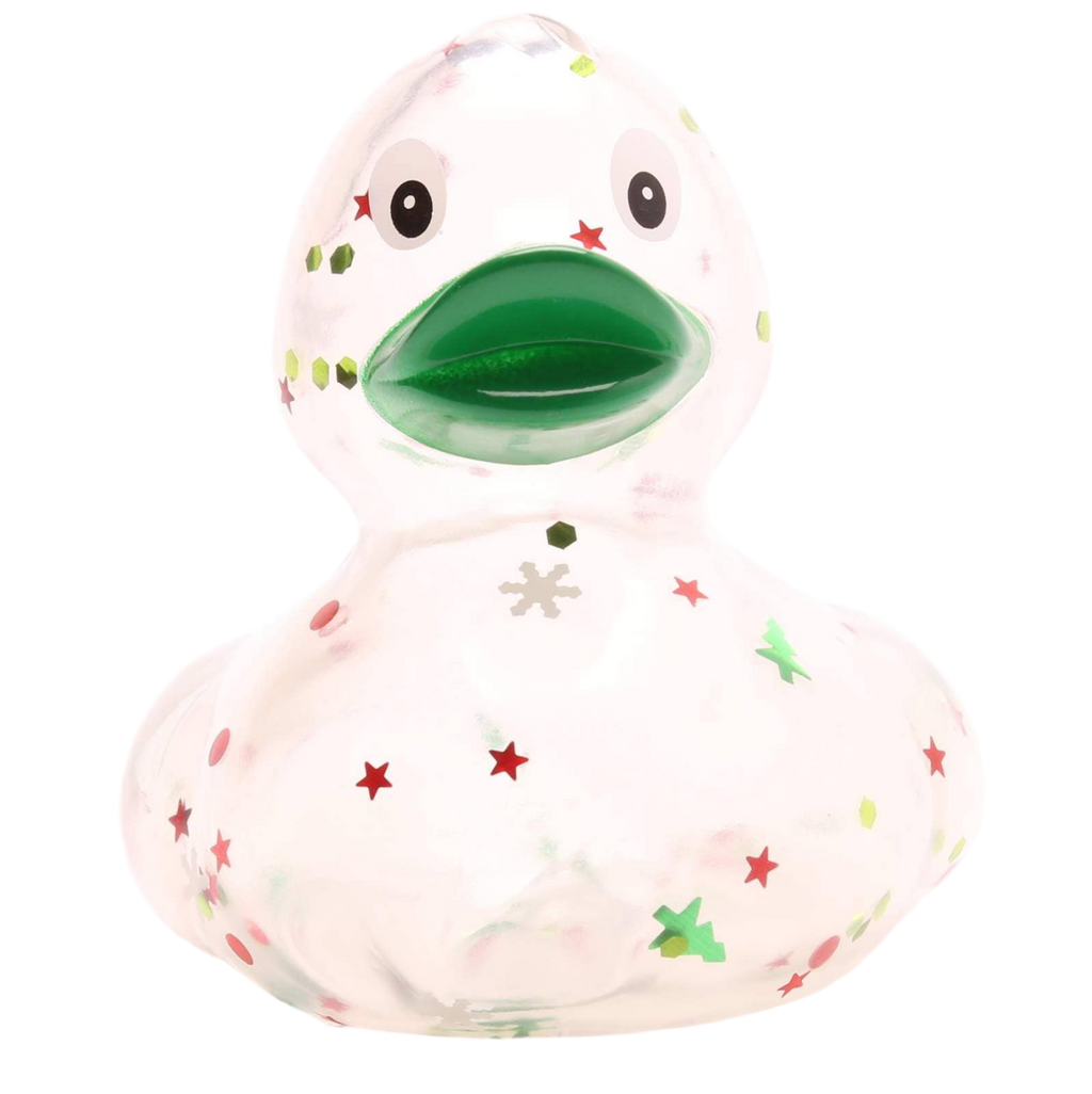 canard classique a paillettes de noel vert