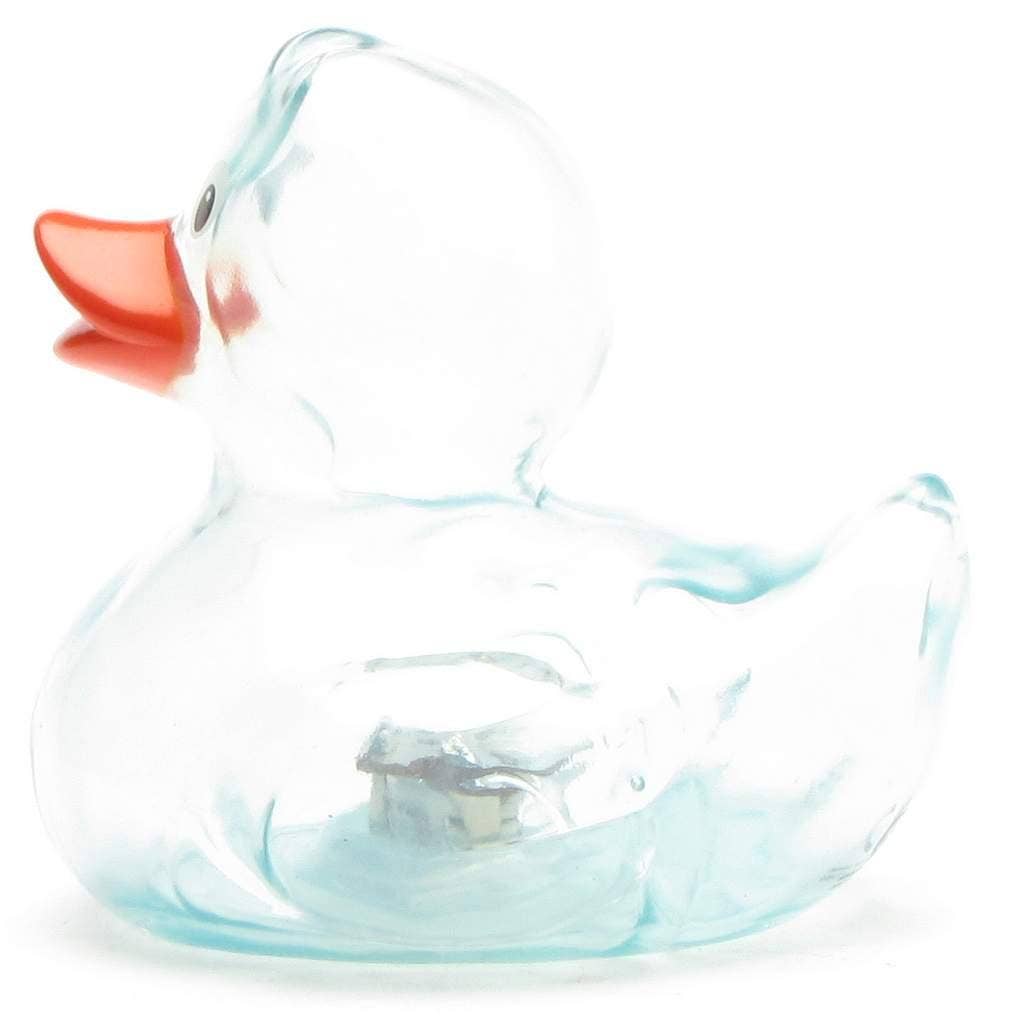 Blaue blinkende Ente