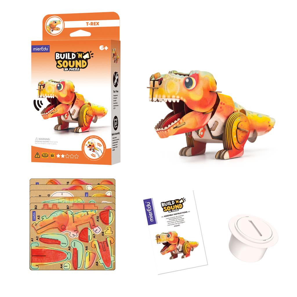 Puzzle 3D Construction - Tyrannosaurus Rex