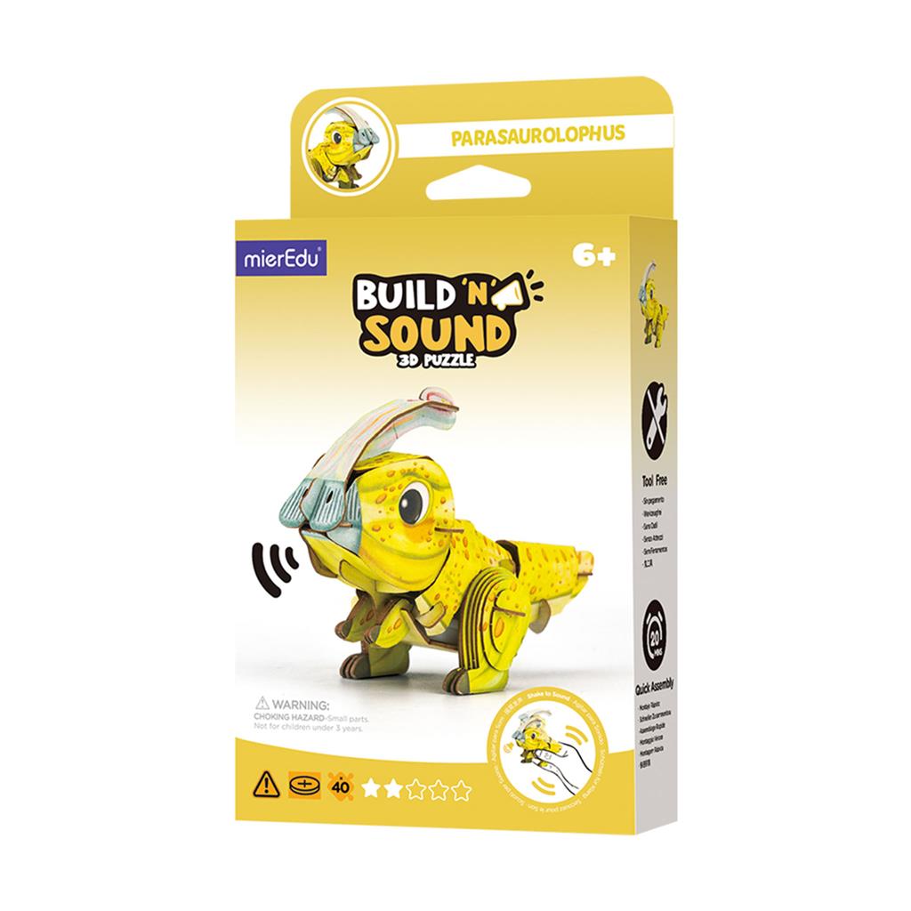 Puzzle 3D Construction - Parasaurolophus