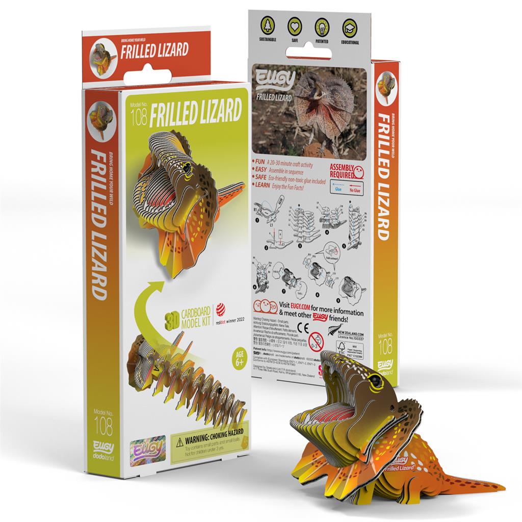 EUGY 3D - Lézard à collerette