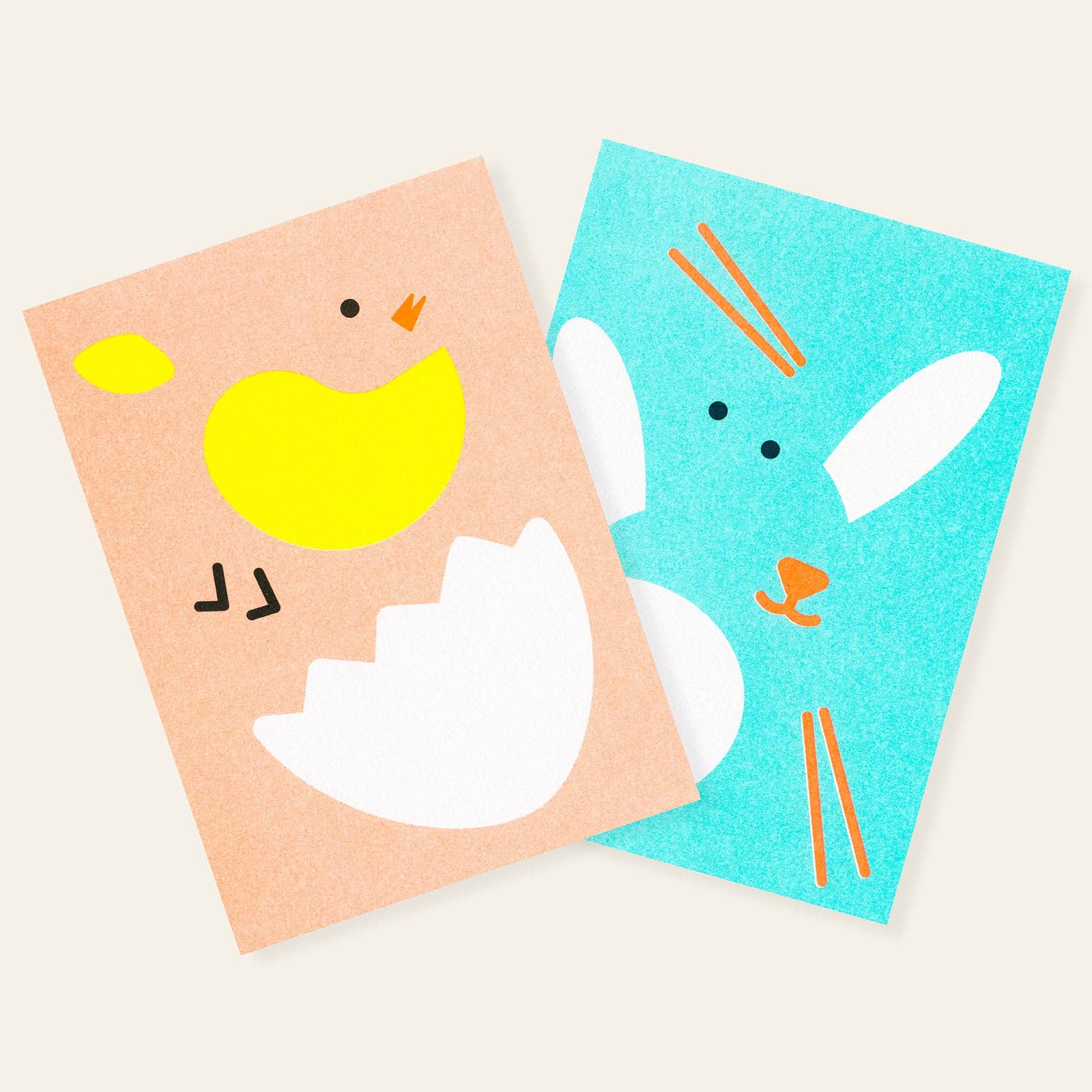 Dekonstruierte Küken-Postkarte