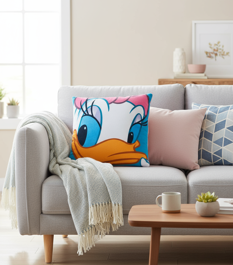 Coussin Carré Disney - Daisy Duck