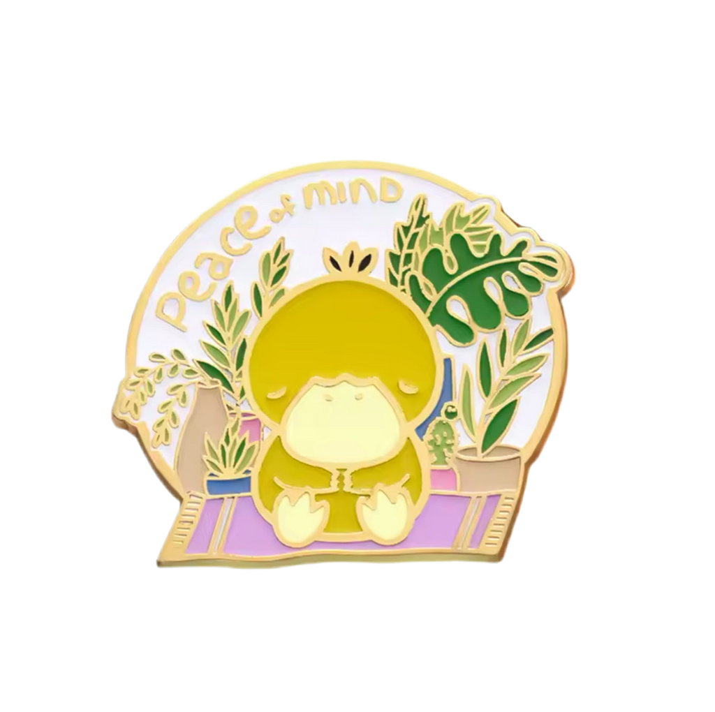 Pin's Canard Jaune "Peace of Mind"