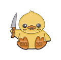 Gelbe Entennadel "Duck You"