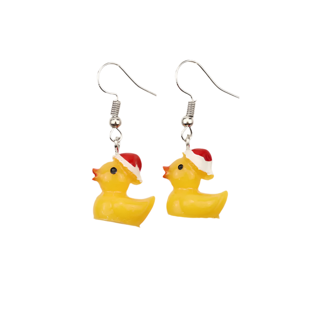 Duck earrings