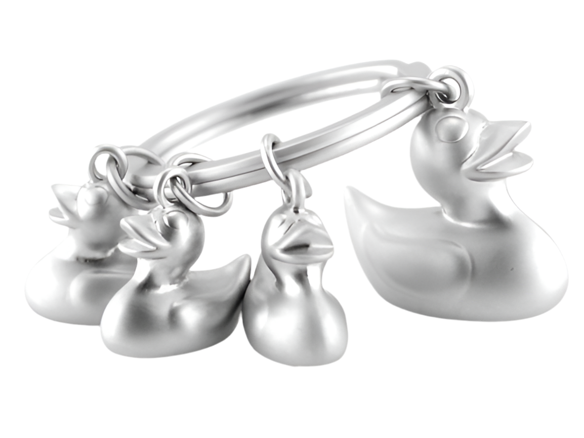 Llavero de la familia de patos