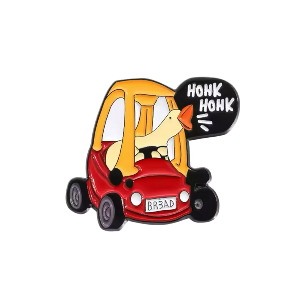Pin's Oie en voiture "Honk Honk"