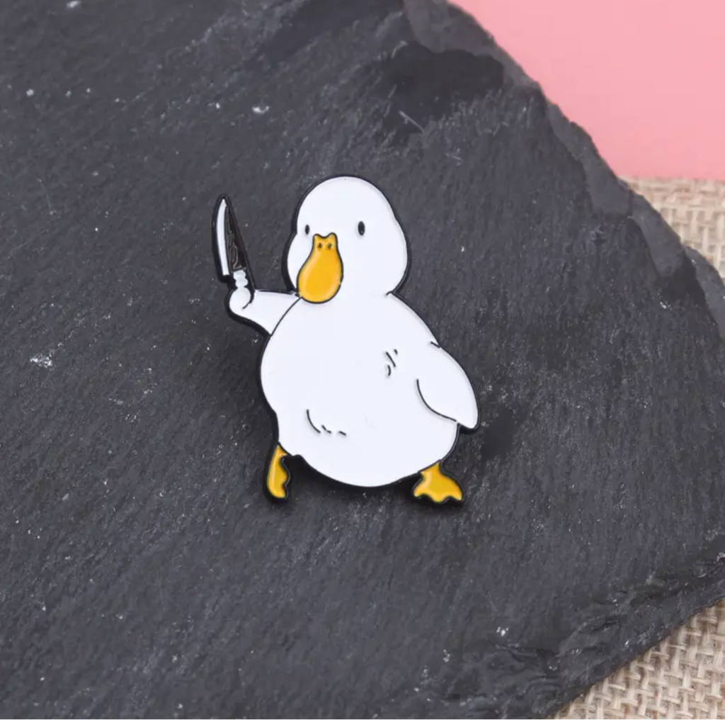 White Duck Knife Pin