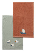 Serviettes enfant Canard Edda - lot de 2