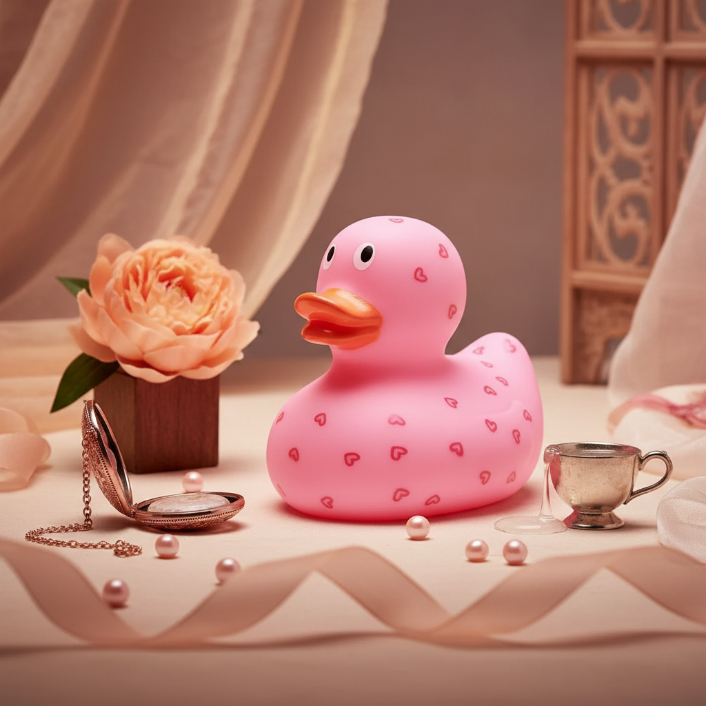Duck Hearts - rosa