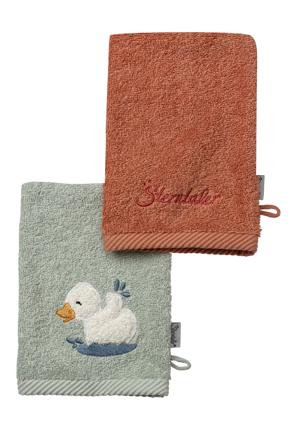 Gants de toilette Canard Edda - lot de 2