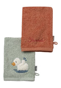 Gants de toilette Canard Edda - lot de 2