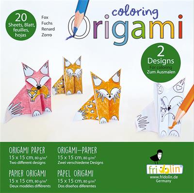 Coloring Origami - Loup
