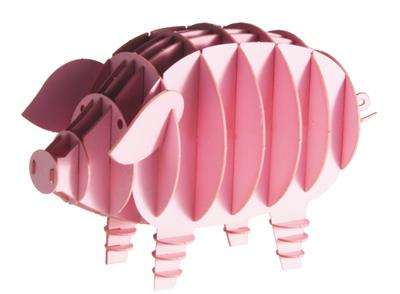 Modèle En Papier 3D - Cochon