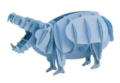 Modèle En Papier 3D - Hippopotame