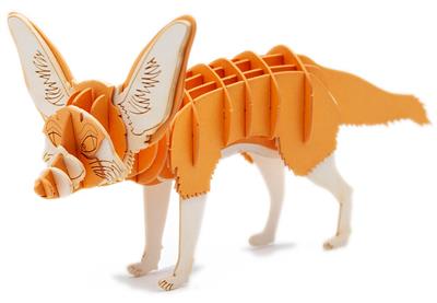 Modèle En Papier 3D - Renard Désert